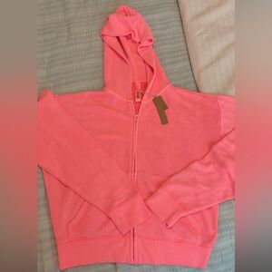 Skims Pink Jacket. Terry Material. NWT SIZE M